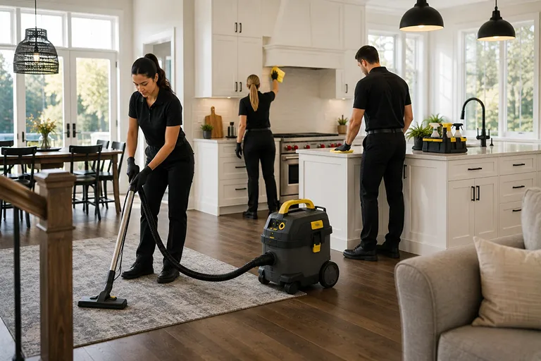 Detailed deep house cleaning of a bright living room in a Fort Erie residential property.