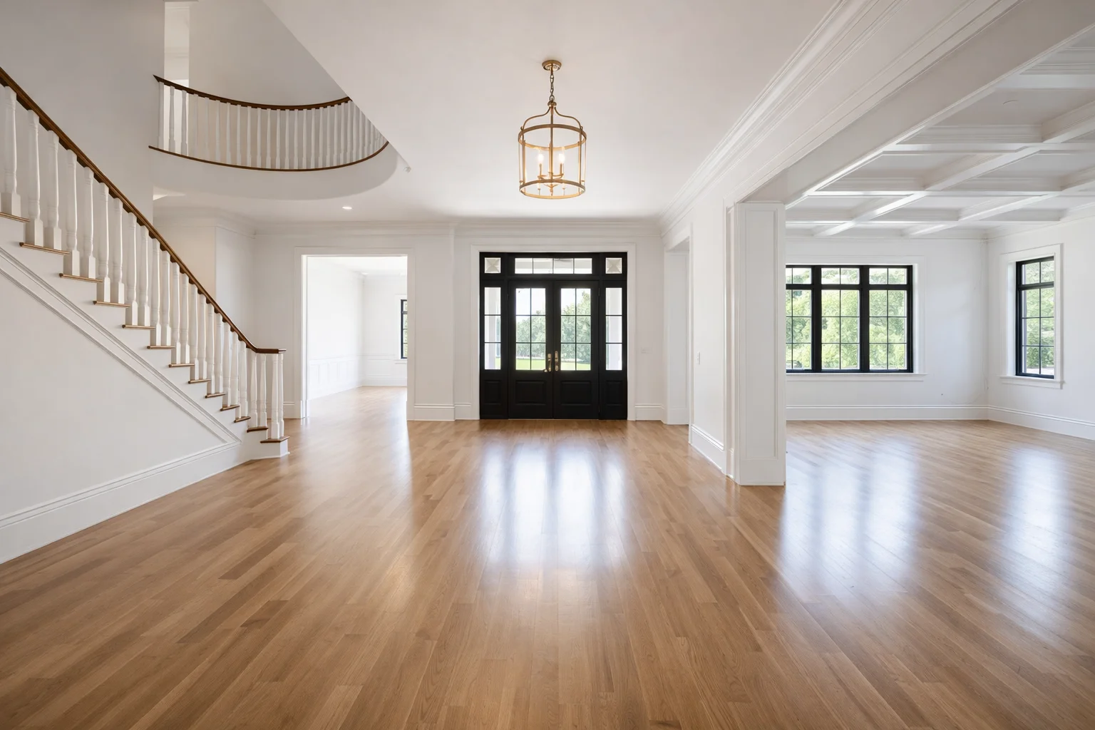 Completely sanitized empty home prepared during a move-out deep clean transition in Lincoln.