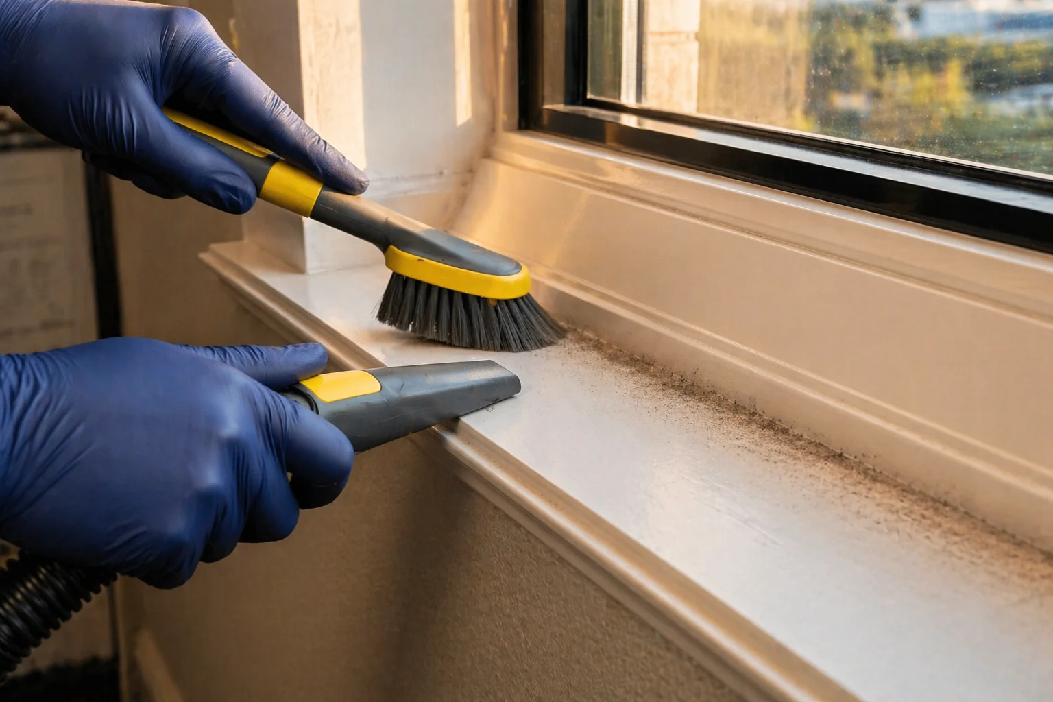Trim, ledge, and office detail cleaning in Lincoln