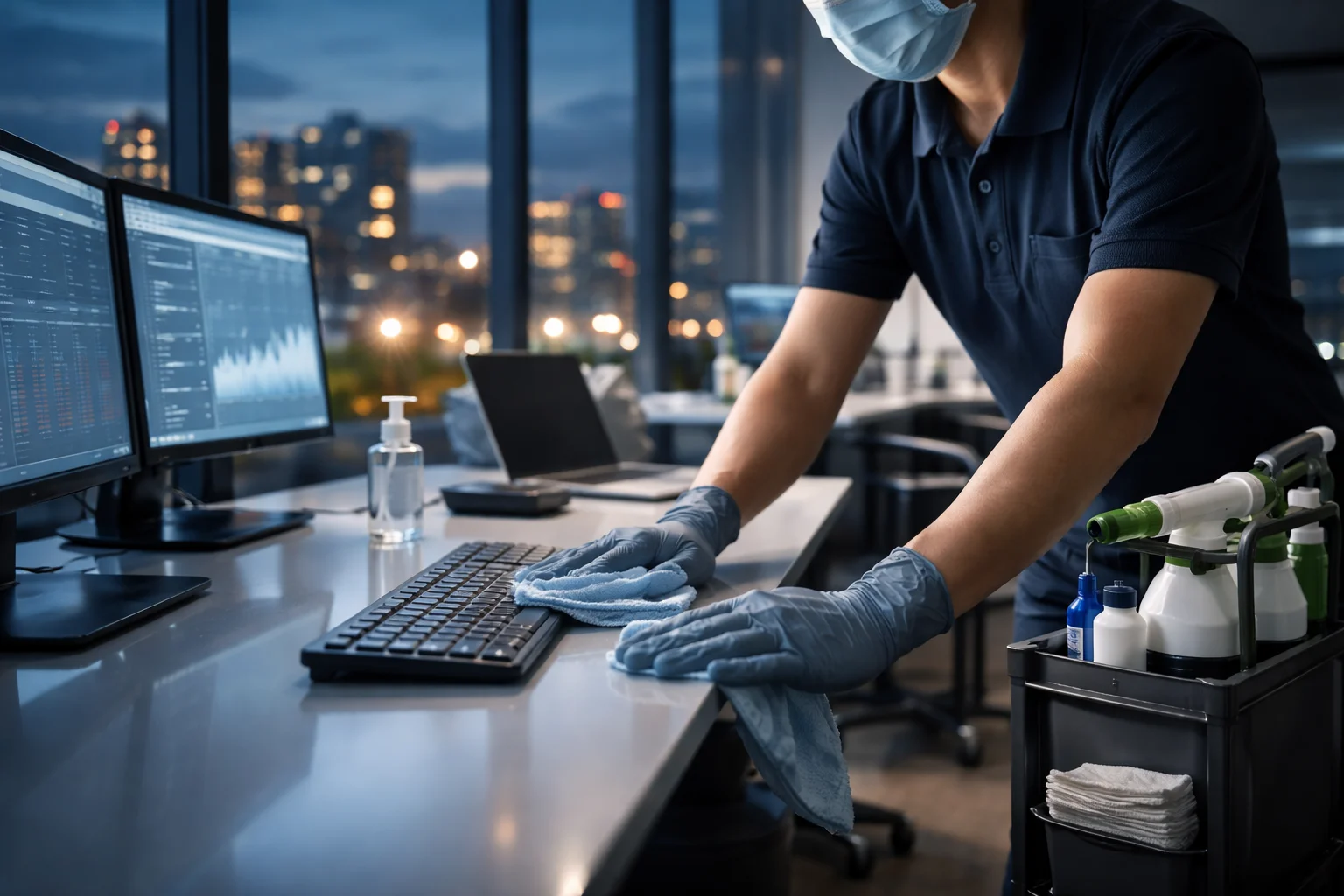 Discreet corporate deep cleaning for a high-tech office in Downtown Markham.