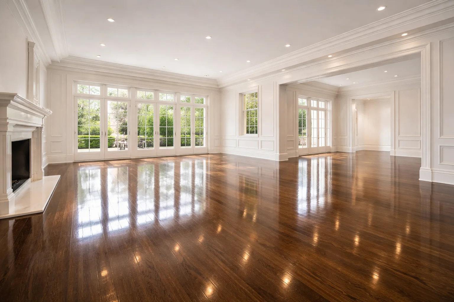 Real estate move-out deep cleaning Toronto preparing a luxury semi-detached home for listing.