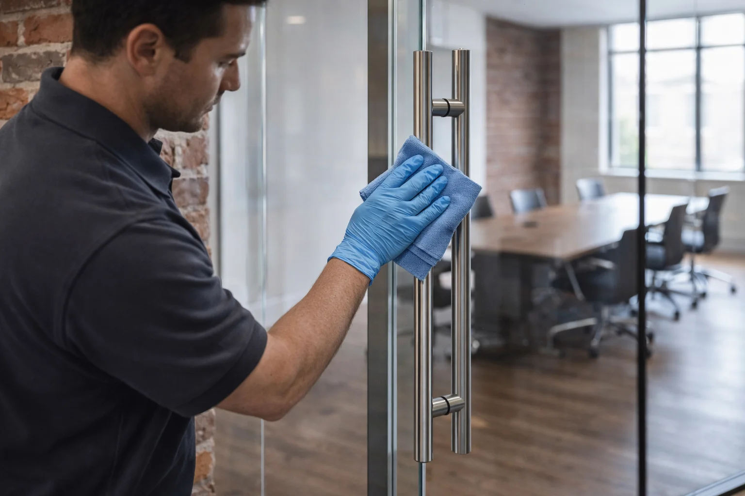 Detailed commercial deep cleaning for a professional office in downtown St. Catharines.