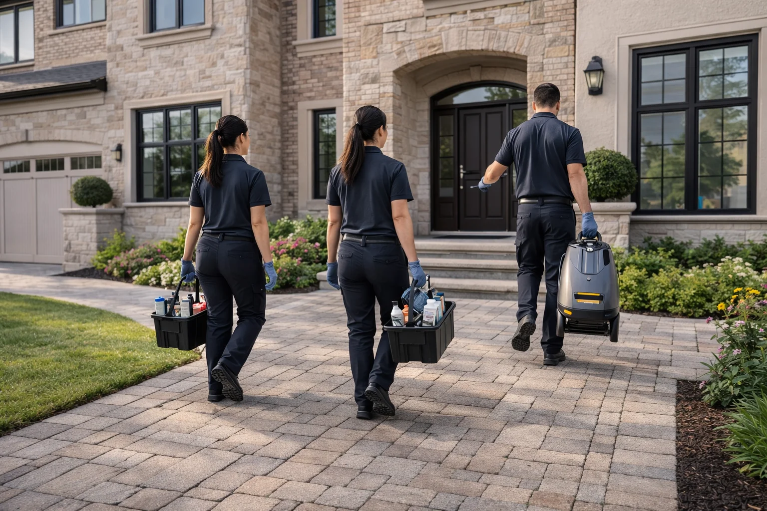 Professional team arriving at a Stoney Creek residence for a thorough deep house clean.